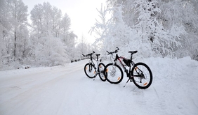 Как ездить на велосипеде зимой
